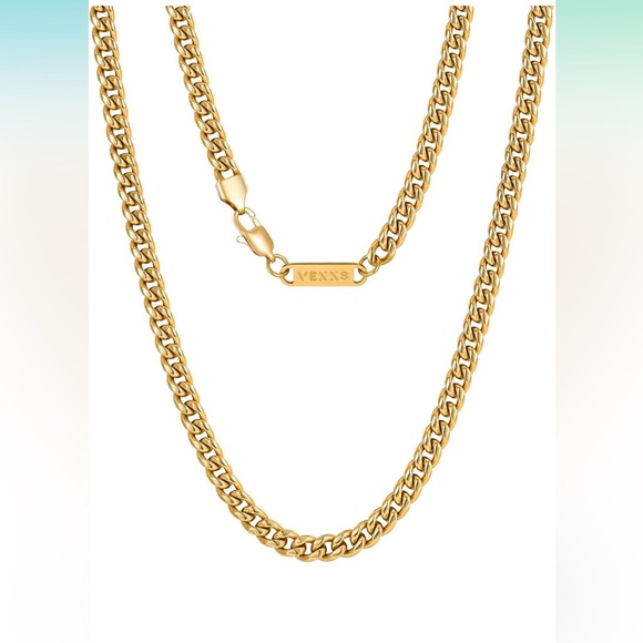 # 28 Vexes  Gold Tone Chain Necklace 18 inches - Picture 1 of 4